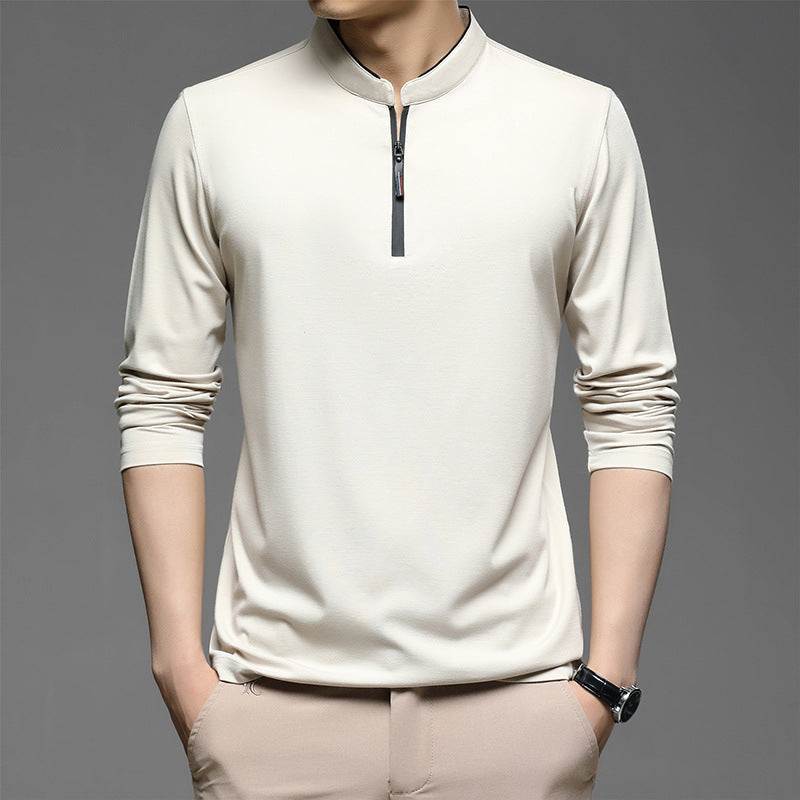 Half High Collar Cotton Men Autumn Clothes