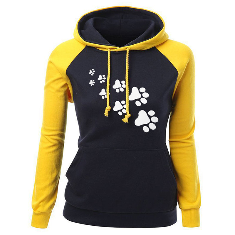 Cat paw print hoodie