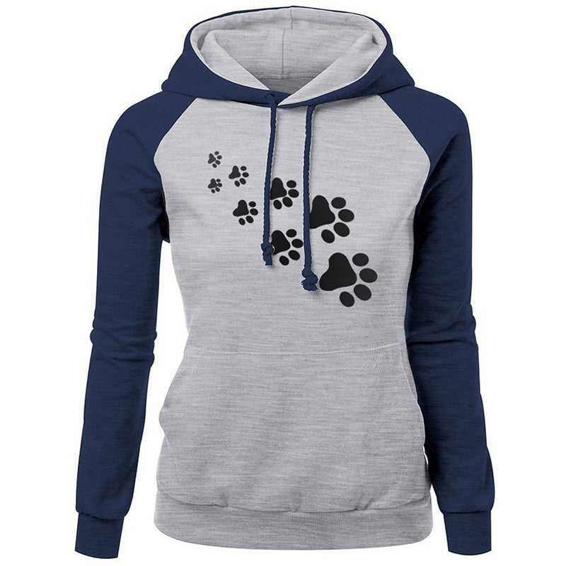 Cat paw print hoodie