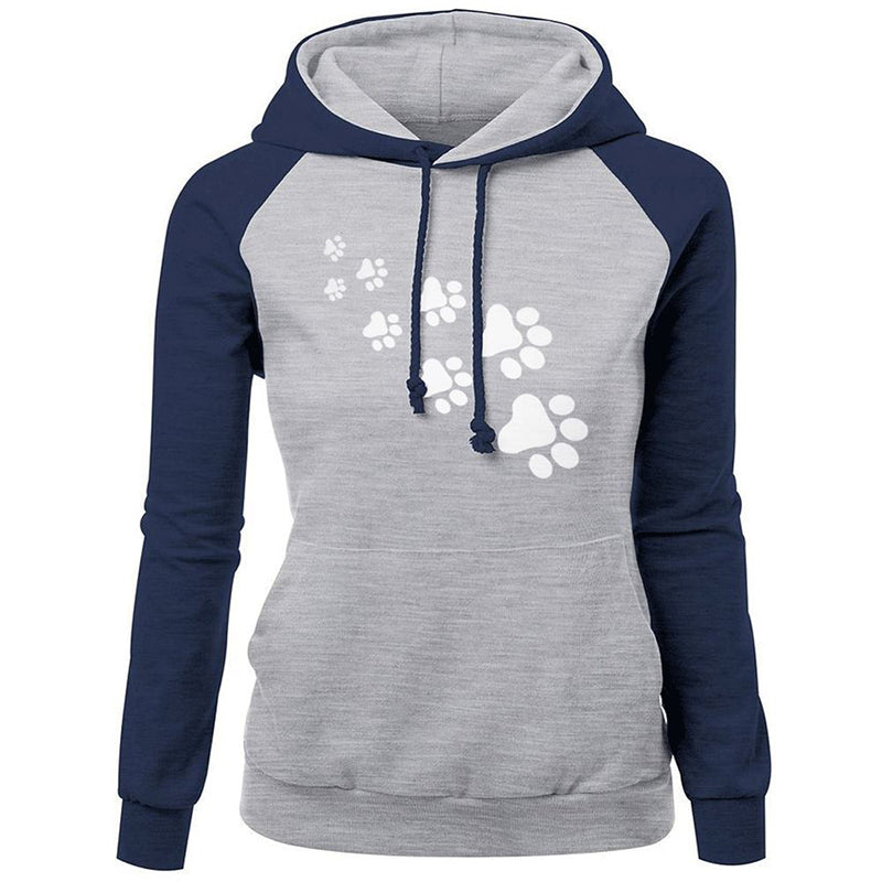 Cat paw print hoodie