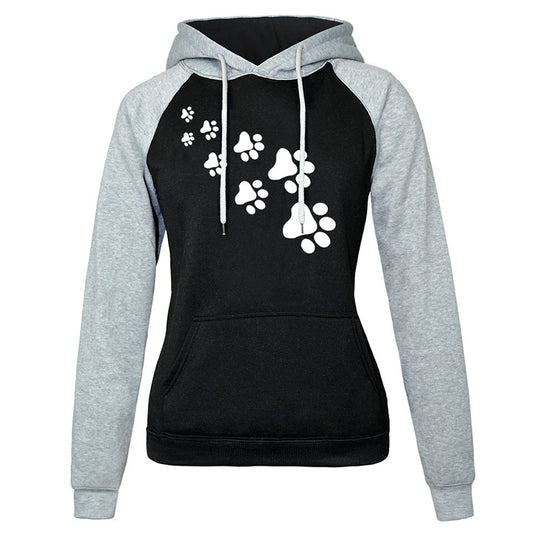 Cat paw print hoodie