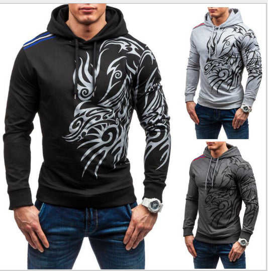 Dragon print hoodie