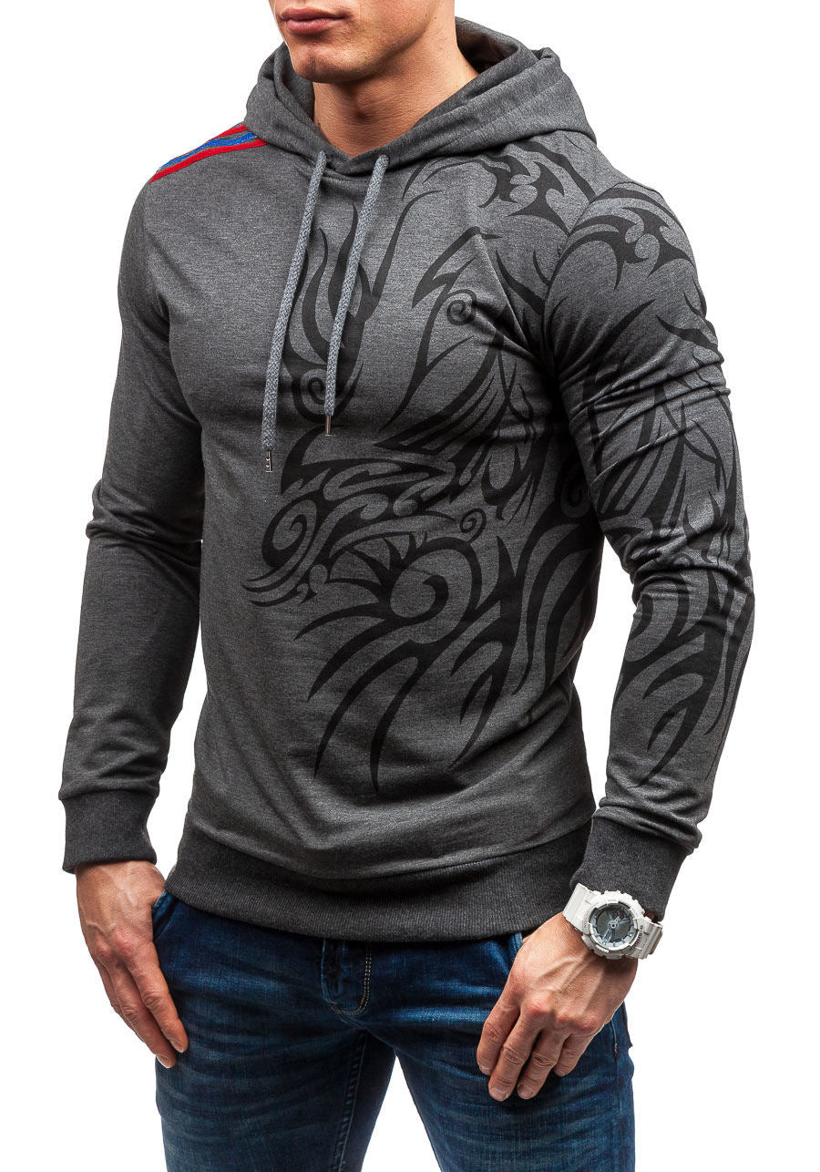 Dragon print hoodie